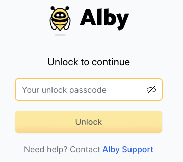 manage nostr keys with the alby browser extension
